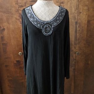 Chico's Beaded Neck Tunic